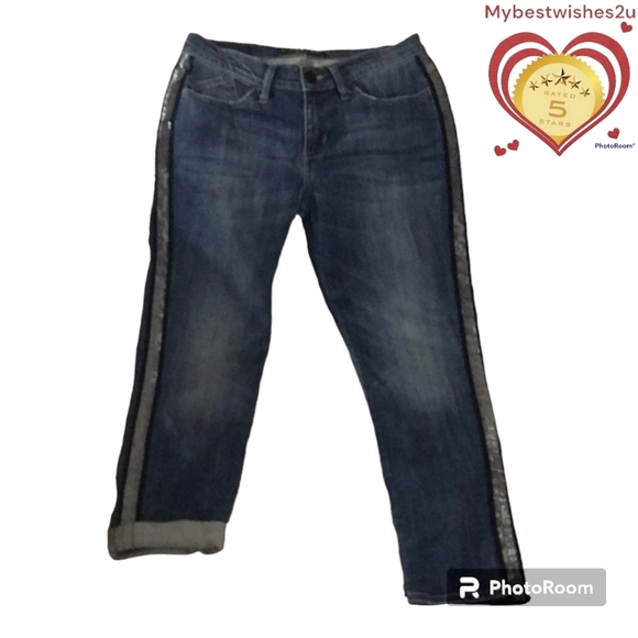 Rock & Republic embellished Jeans side stripes size 6 Berlin rn 130273 - Picture 5 of 16